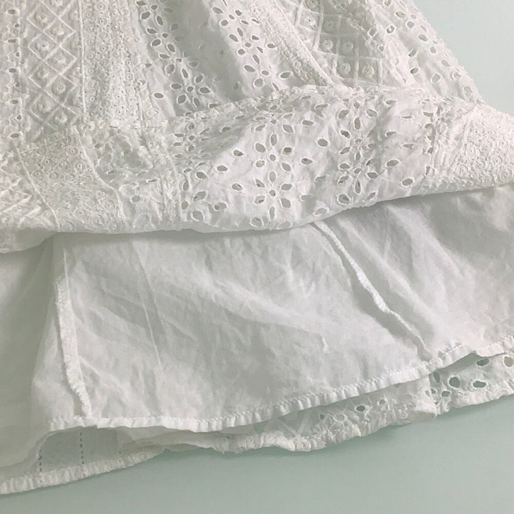Vintage LRL Lauren Ralph Lauren white eyelet cotton fit and flare dress SZ 6 NWT - Picture 10 of 13